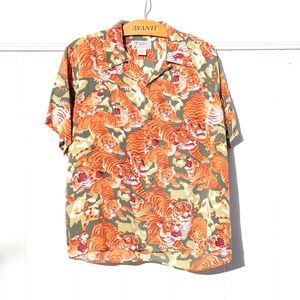 Avanti Silk Aloha Shirt “Hundred Tigers” (Silk)